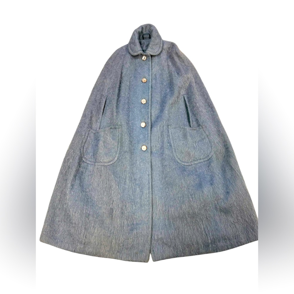 Beautiful Vintage Scottish Cape 1940 - 1960 Mohair Wool Strathtay - Picture 2 of 6